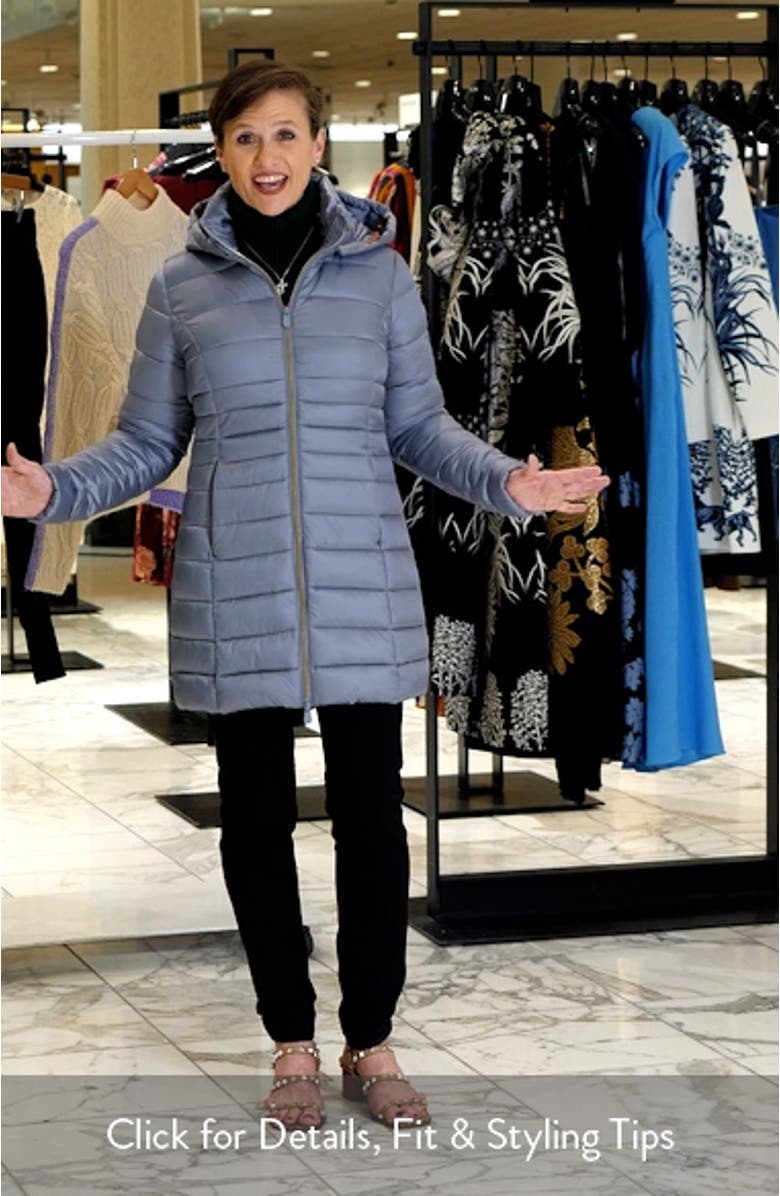 Reese Water Repellent Longline Puffer Jacket, sales video thumbnail