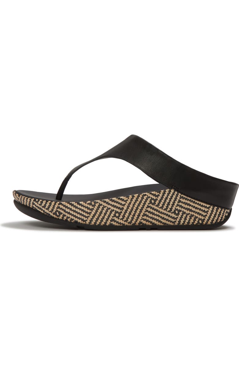 FitFlop Lulu Lux Graph-Weave TP Sandal, Alternate, color, Black
