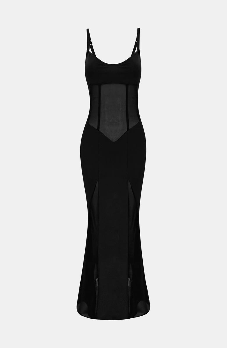 OW Collection SERENITY Maxi Dress, Alternate, color, Black