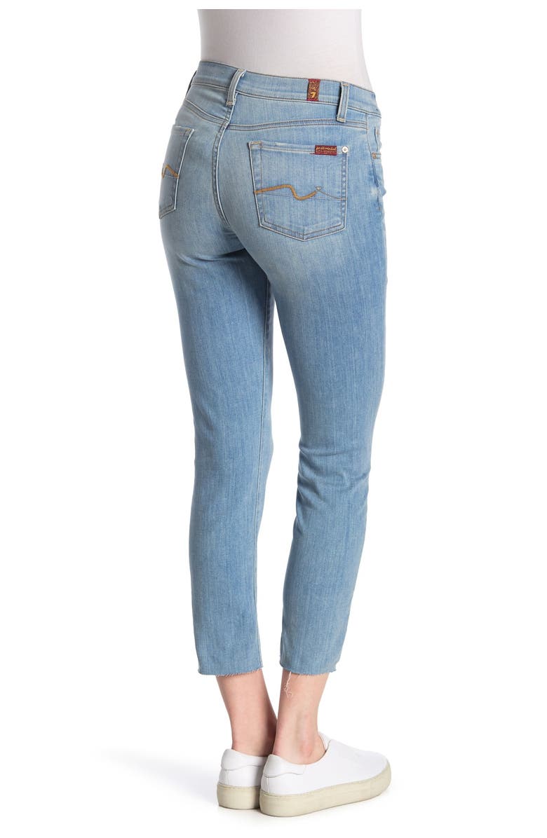 7 For All Mankind Roxanne Ankle Cut Off Skinny Jeans, Main, color,