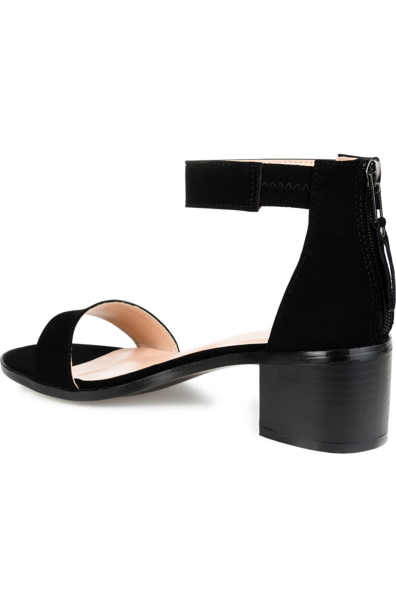 Journee Collection Percy Open Toe Heeled Sandal, Alternate, color, Black