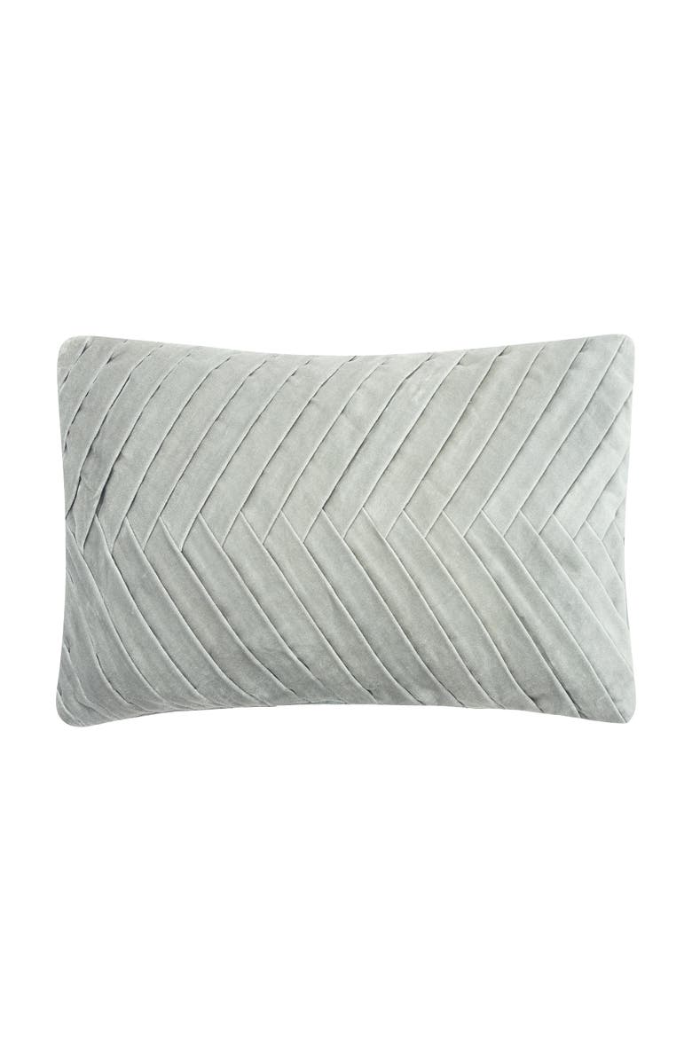 ELISABETH YORK Carine Decorative Throw Pillow Collection, Main, color, Silver