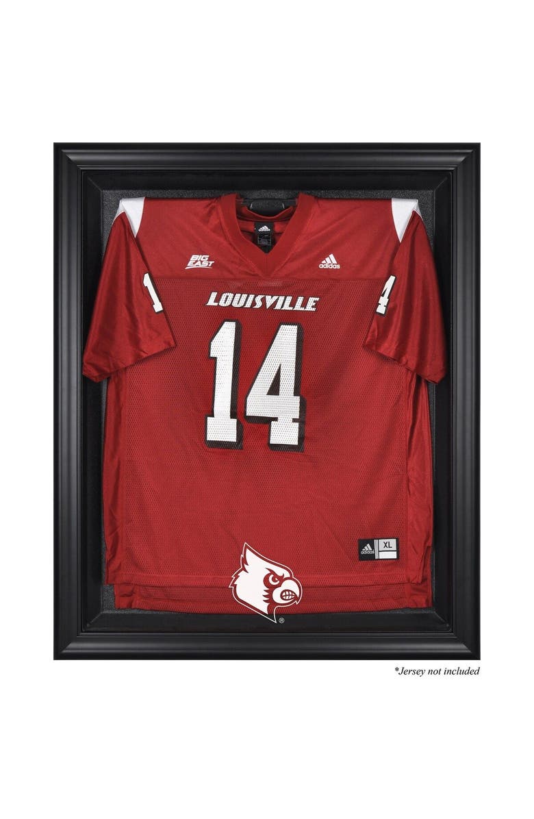 FANATICS AUTHENTIC Louisville Cardinals Black Framed Logo Jersey Display Case, Main, color, 