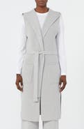 MM by Max Mara Badesse Tie Waist Hooded Sweater Vest