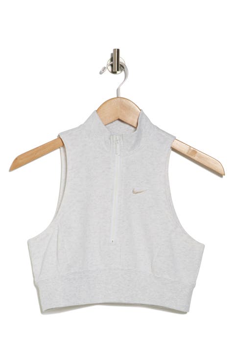 Sportswear Chill Half Zip French Terry Crop Tank
