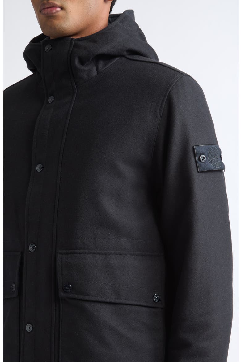 Wool Short Parka, Alternate, color, V0020 NAVY BLUE