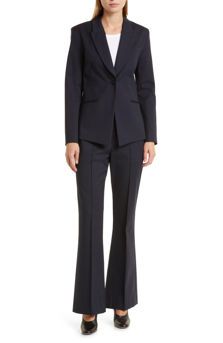 TWP The Jillian One-Button Blazer, Alternate, color, Midnight