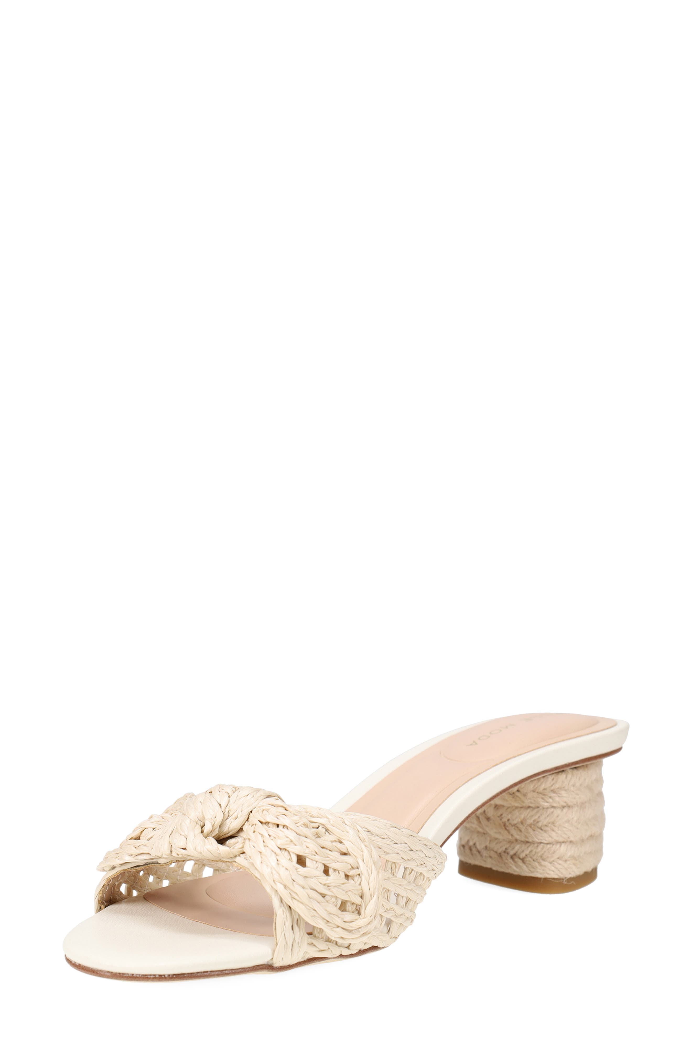 Eaden Slide Sandal, Alternate, color, IVORY WOVEN