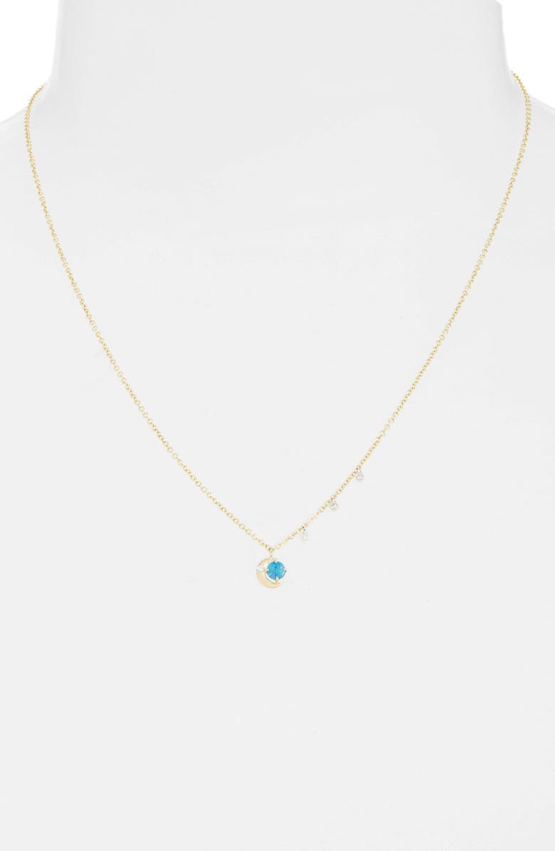 Meira T Opal Crescent Moon Pendant Necklace, Alternate, color, 