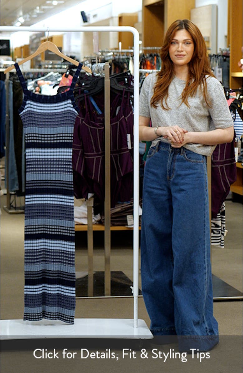 Cheval Stripe Sweater Dress, sales video thumbnail