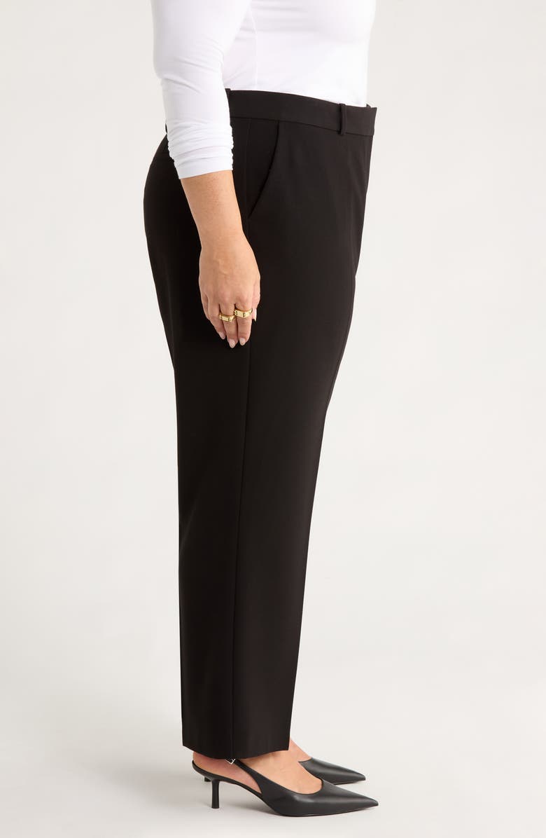 Nordstrom Ankle Straight Leg Pants, Alternate, color, Black