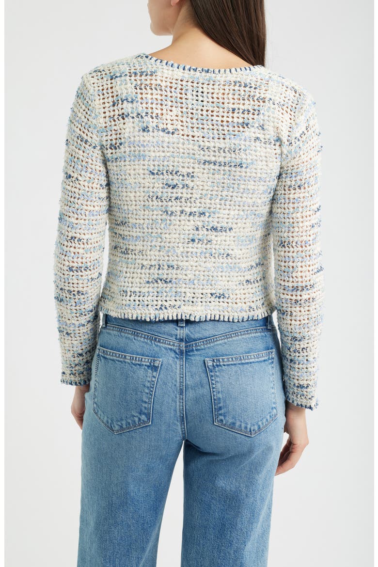 Misty Dawn Cardigan, Alternate, color, INDIGO MULTI