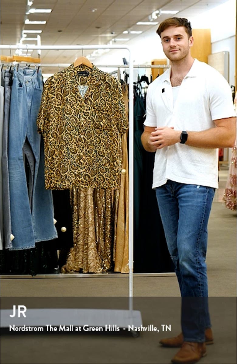 Leopard Paisley Camp Shirt, sales video thumbnail