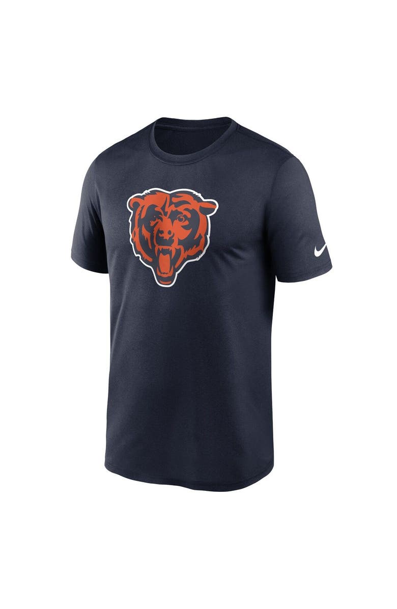 Nike Men's Nike Navy Chicago Bears Legend Logo Performance T-Shirt, Alternate, color, Navy
