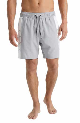 Colorblock Graphic Volley Swim Trunks