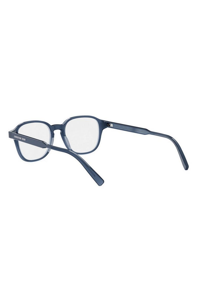 DIOR Botanica S2I 50mm Geometric Optical Glasses, Alternate, color, Blue