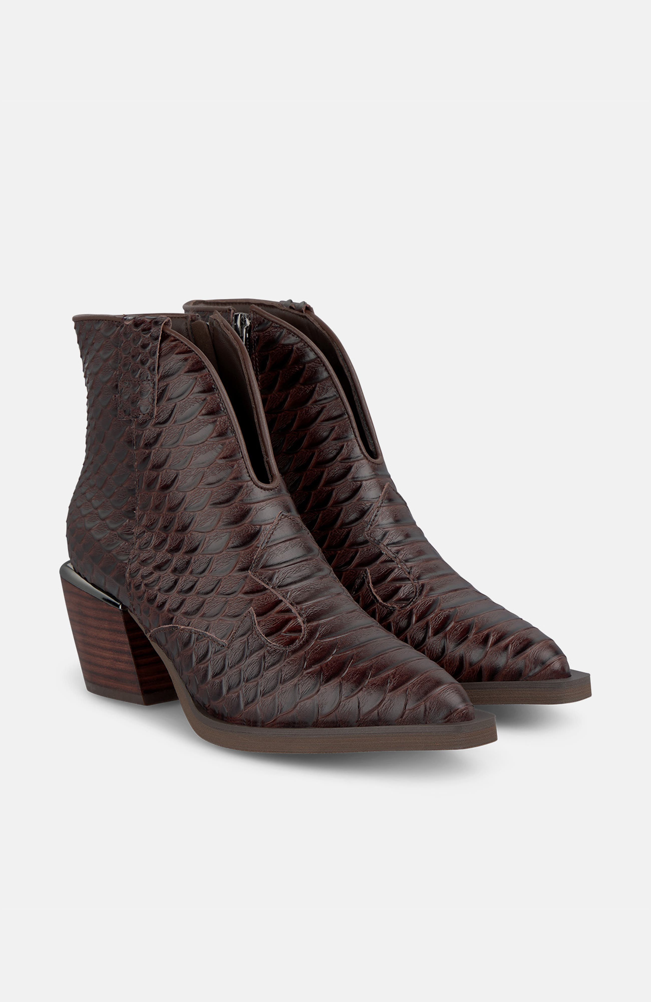 Front Opening Bootie, Main, color, Coffee