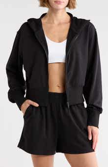 Z by Zella Relay French Terry Crop Full Zip Hoodie