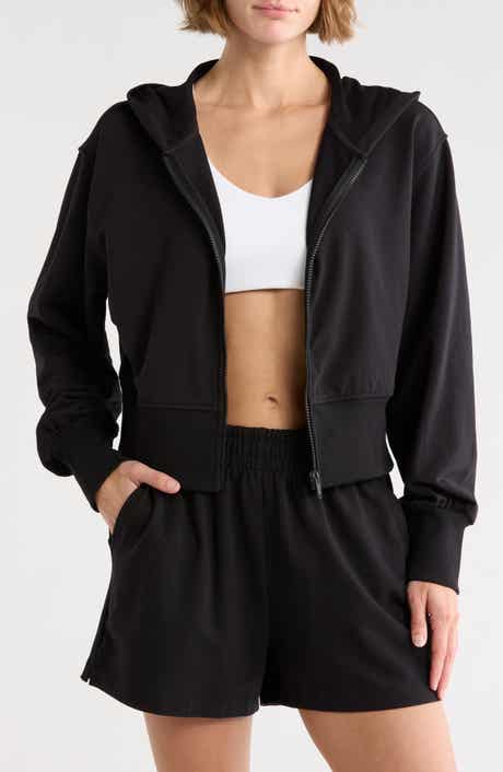Z by Zella Relay French Terry Crop Full Zip Hoodie