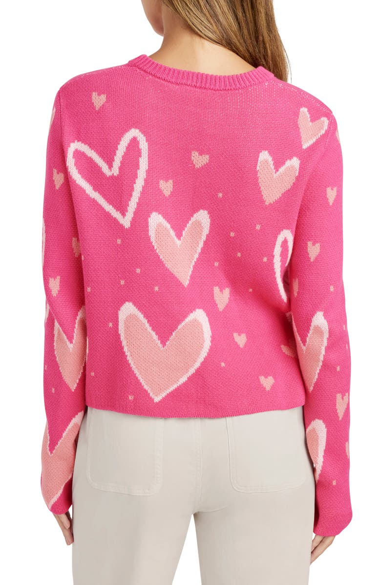 Splendid Stevie Hearts Cotton Blend Sweater, Alternate, color, 