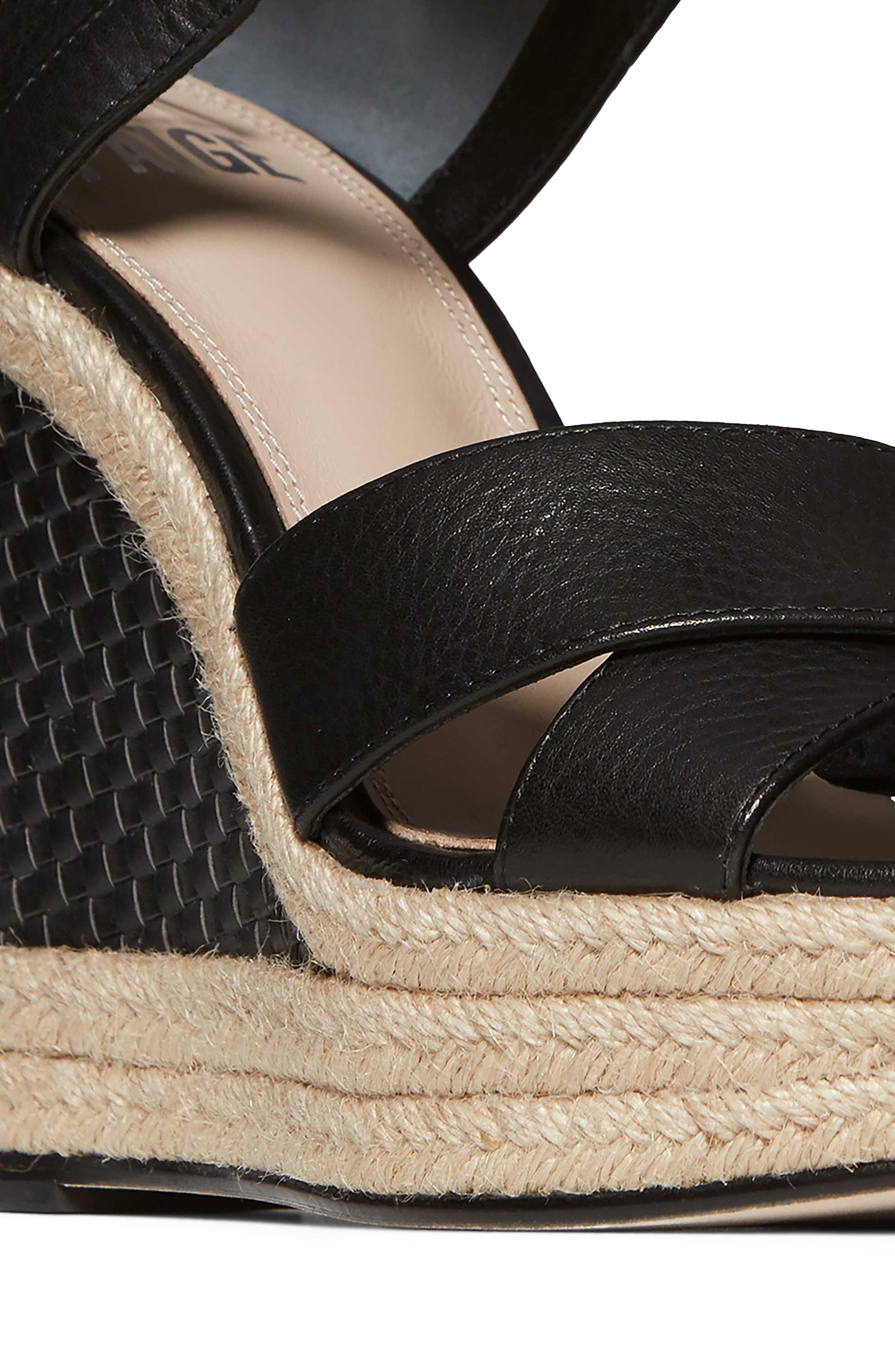 PAIGE Talia Wedge Ankle Wrap Sandal, Alternate, color, 