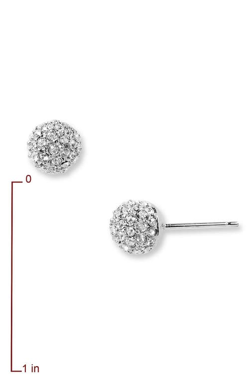 Nadri Small Pavé Stud Earrings In Metallic