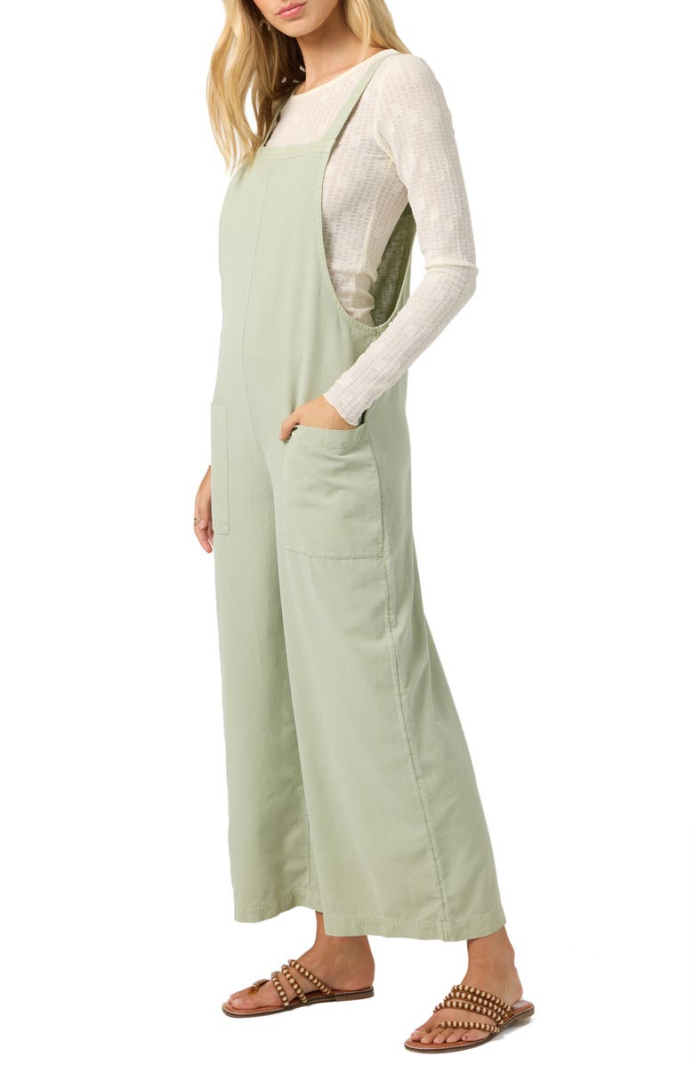 O'Neill Summerlin 2 Cotton & Linen Overalls, Alternate, color, Desert Sage