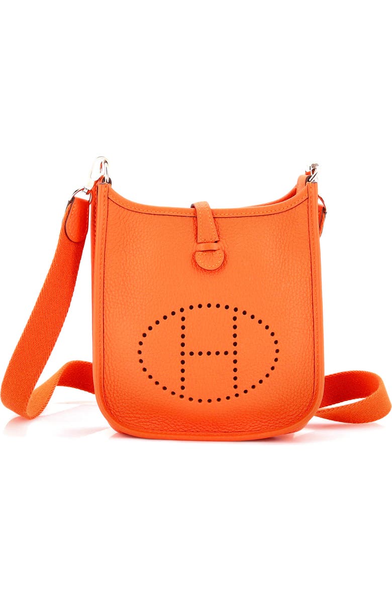 Pre-Owned Hermes Evelyne Bag Gen III Clemence TPM, Main, color, Feu