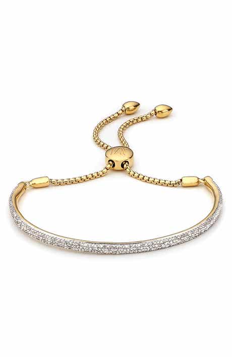 Monica Vinader Fiji Diamond Pavé Toggle Petite Bracelet