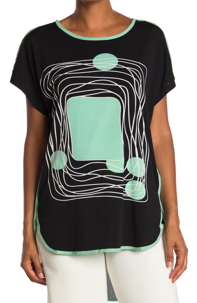 PATRIZIA LUCA Graphic Print Top, Main, color,