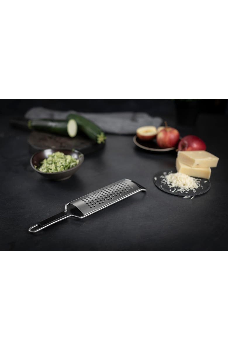 Kuhn Rikon Essential Medium Grater with Ultra-Sharp Stainless Steel Blade for Cheese, Vegetables & Fruit, Alternate, color, Silver