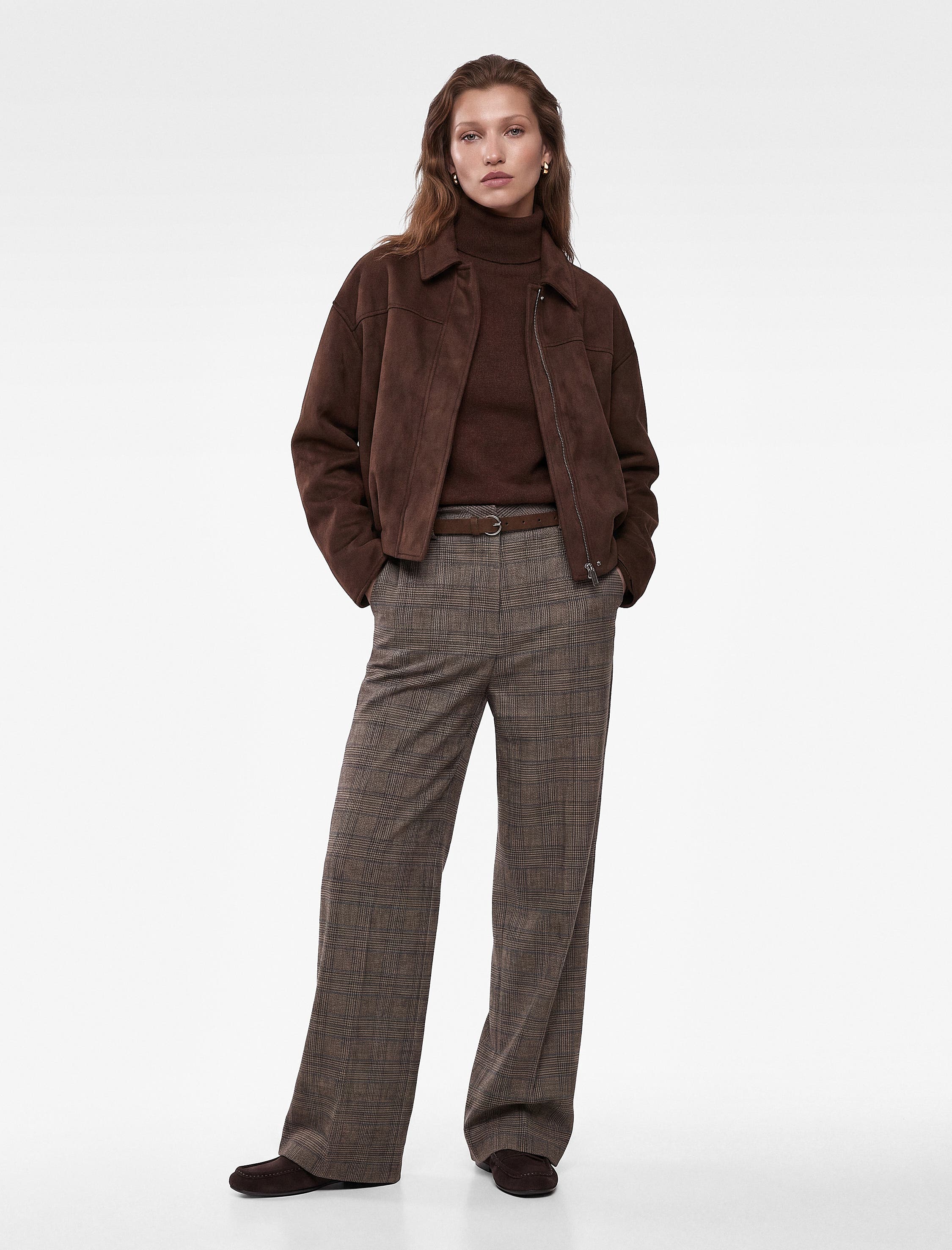 selected BROWN CHECK