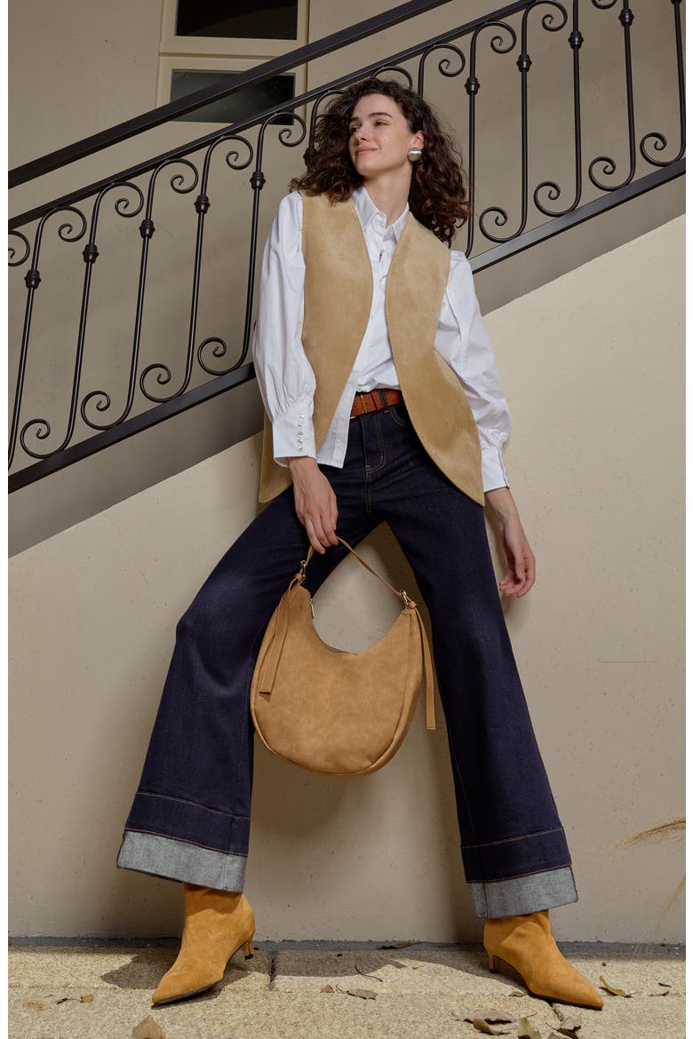 High Waist Wide Leg Jeans, Alternate, color, RINSE WASH