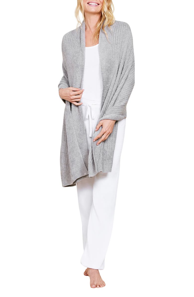 Barefoot Dreams<sup>®</sup> CozyChic<sup>™</sup> Lite Travel Shawl, Main, color, Dove Gray