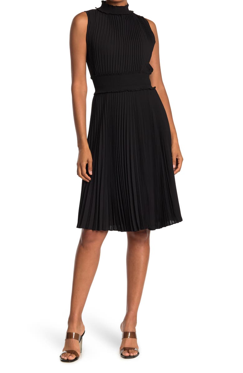 Nanette Lepore Pleated Sleeveless Dress, Main, color, 