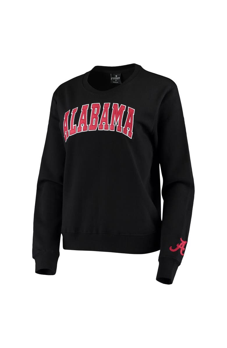 COLOSSEUM Women's Colosseum Black Alabama Crimson Tide Campanile Pullover Sweatshirt, Alternate, color, Black