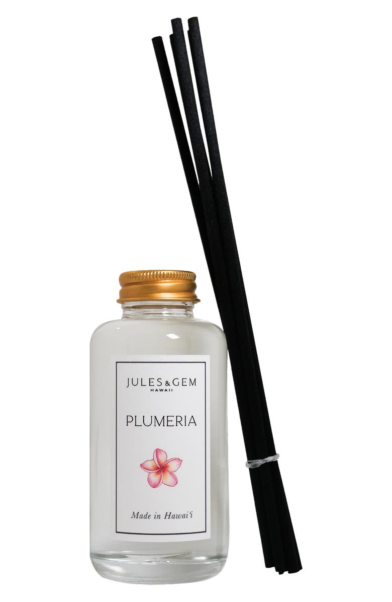 Jules & Gem Hawaii Reed Diffuser, Main, color, Plumeria