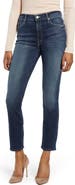 MOTHER The Dazzler High Waist Ankle Straight Leg Jeans