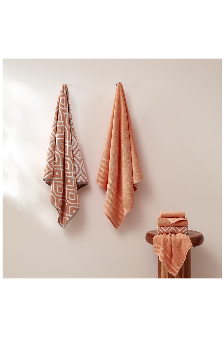 Yard Dyed Towel 6-Piece Set, Alternate, color, CORAL