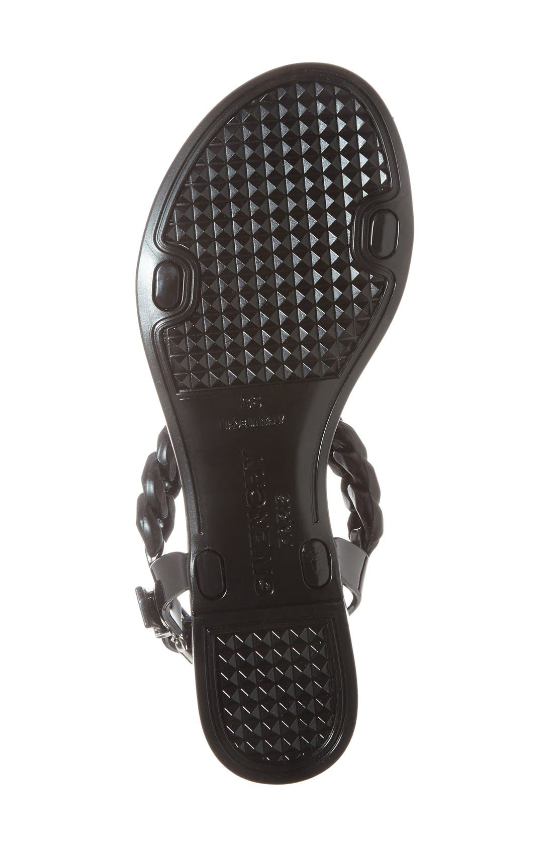 Givenchy 'Nea Chain' Logo Jelly Sandal, Alternate, color, 