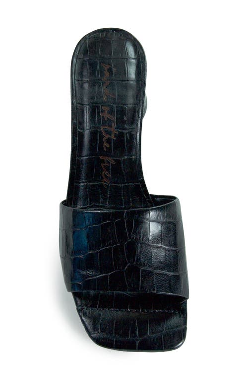 BAND OF THE FREE BAND OF THE FREE ARBOR CROC EMBOSSED SLIDE SANDAL 
