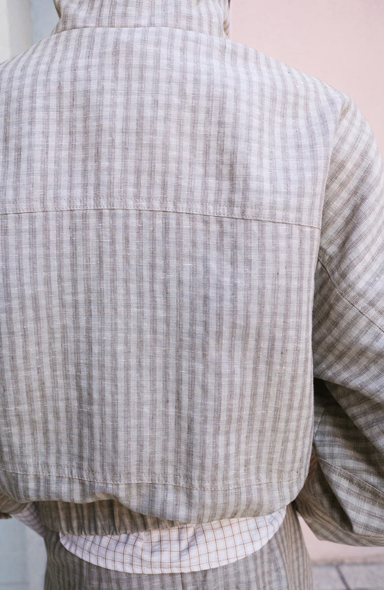 MANGO Check Bomber Jacket, Alternate, color, 