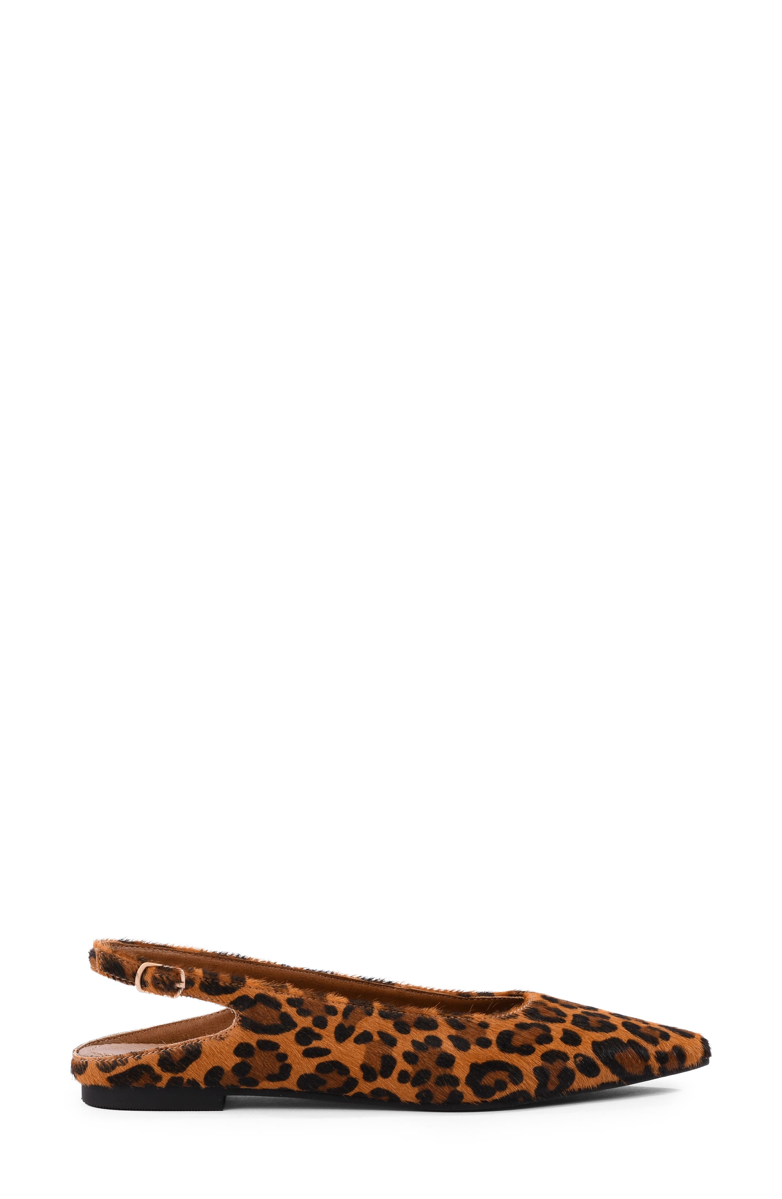 Alameda Pointed Toe Slingback Flat, Alternate, color, LEOPARD