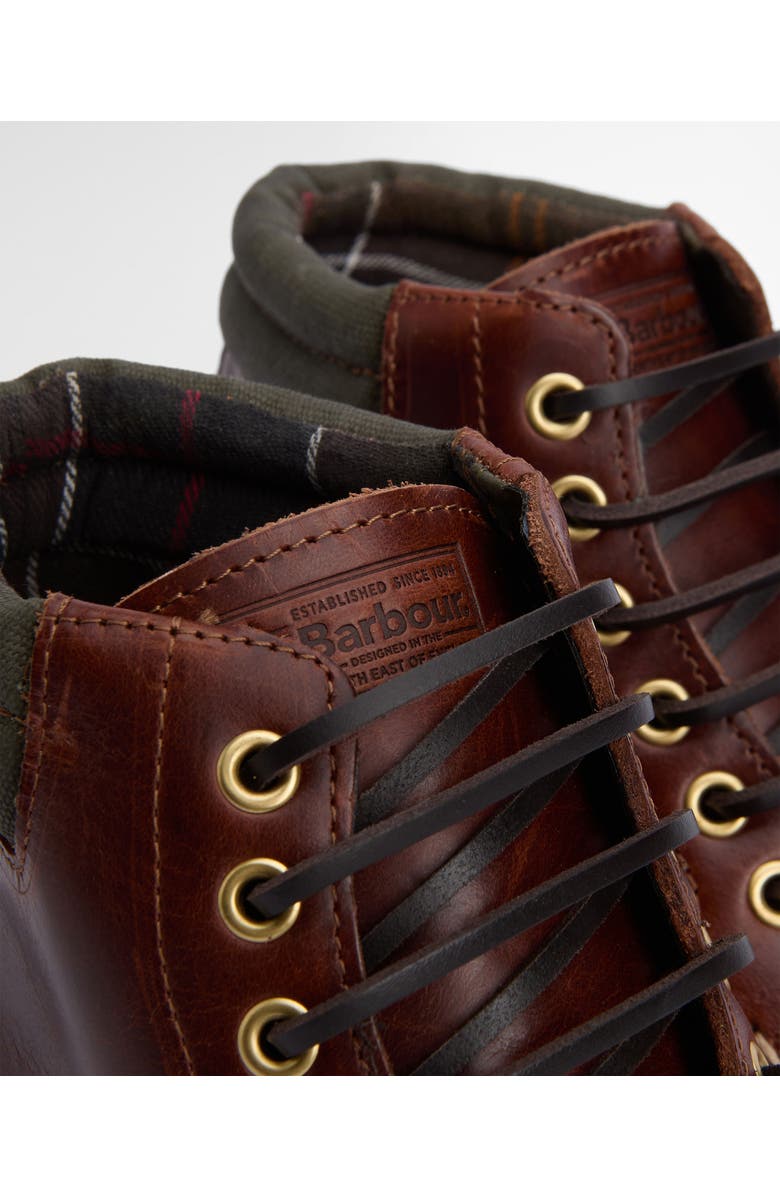 Barbour Tiller Moc Toe Boot, Alternate, color, Mahogany