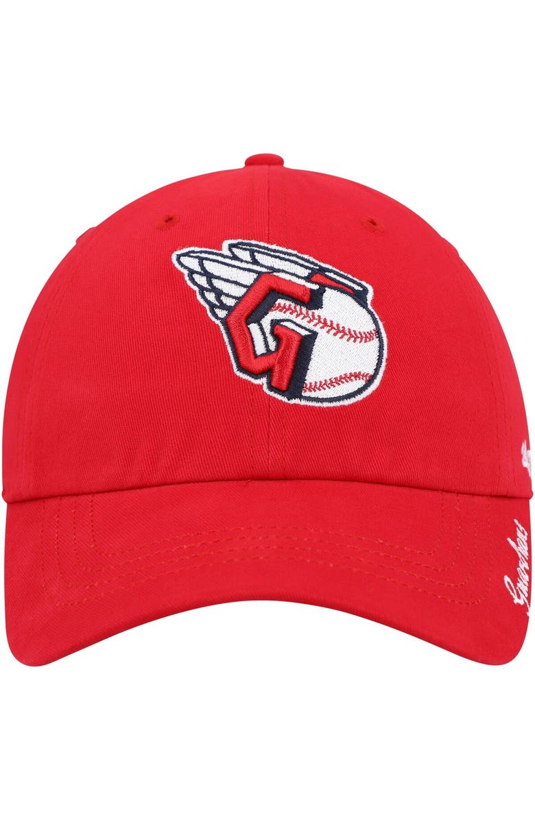 '47 Women's '47 Red Cleveland Guardians Team Miata Clean Up Adjustable Hat, Alternate, color, Red