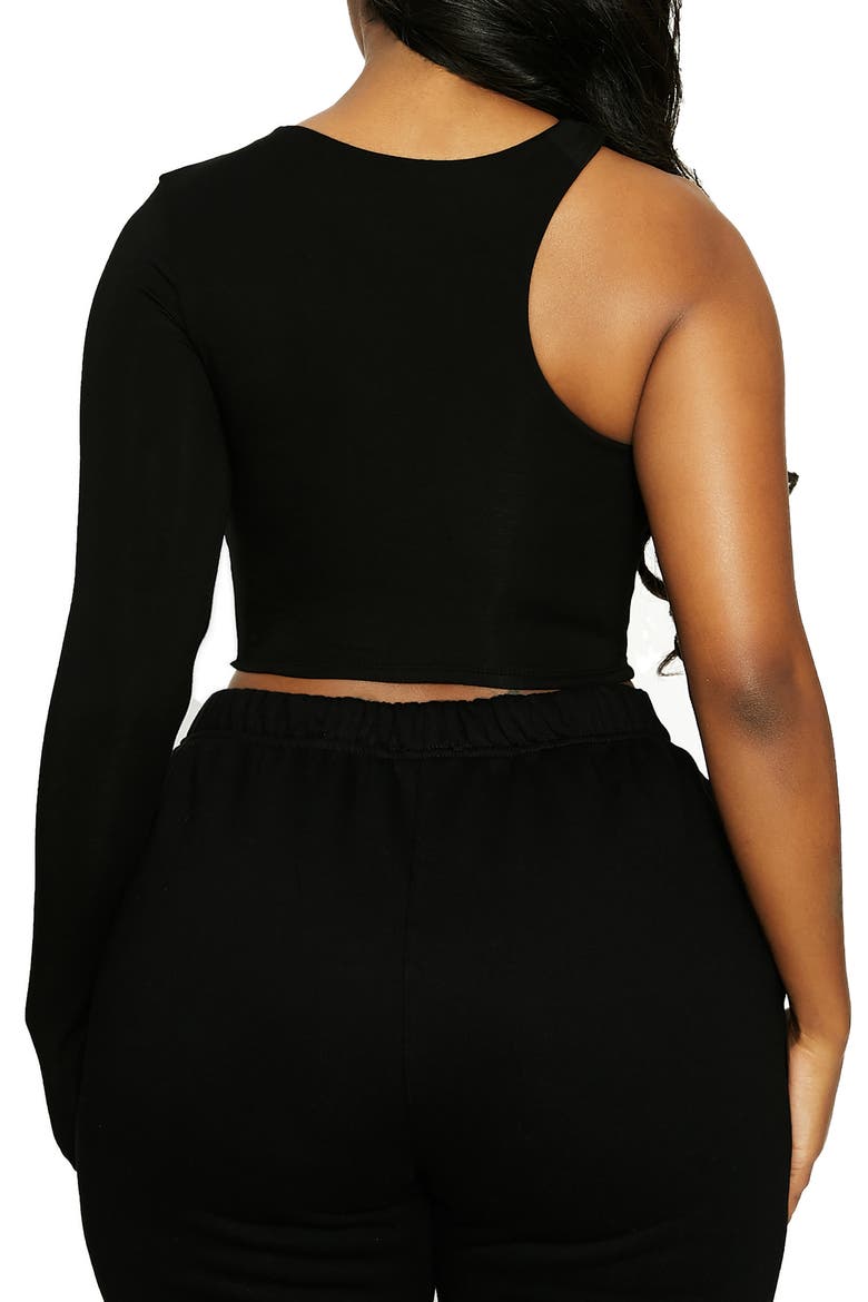 LORI FRONT ASYM CUT OUT, Alternate, color, BLACK