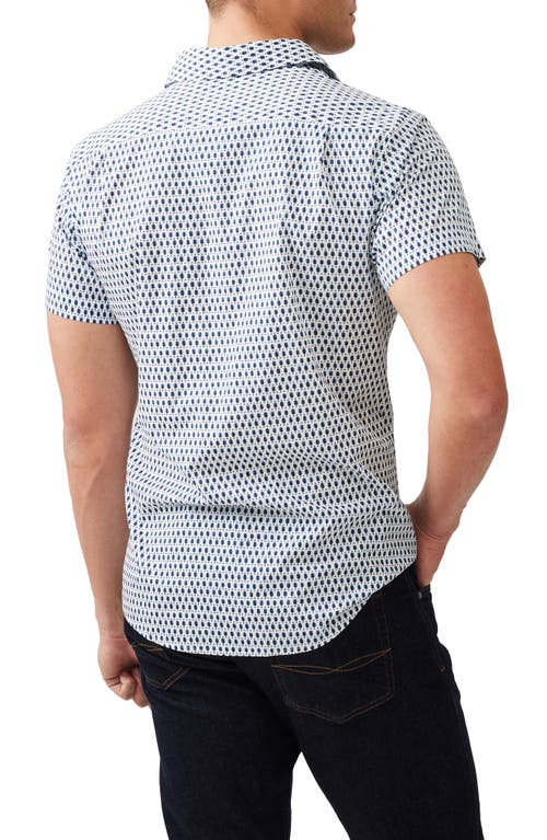 Rodd & Gunn Byron Slim Fit Short Sleeve Shirt In Marine