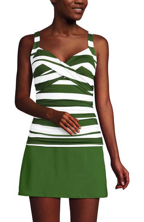 Wrap Underwire Tankini Top Swimsuit