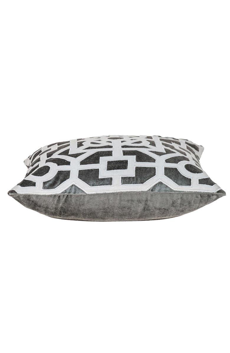 PARKLAND COLLECTION Hazel Geometric Accent Pillow, Alternate, color, Gray