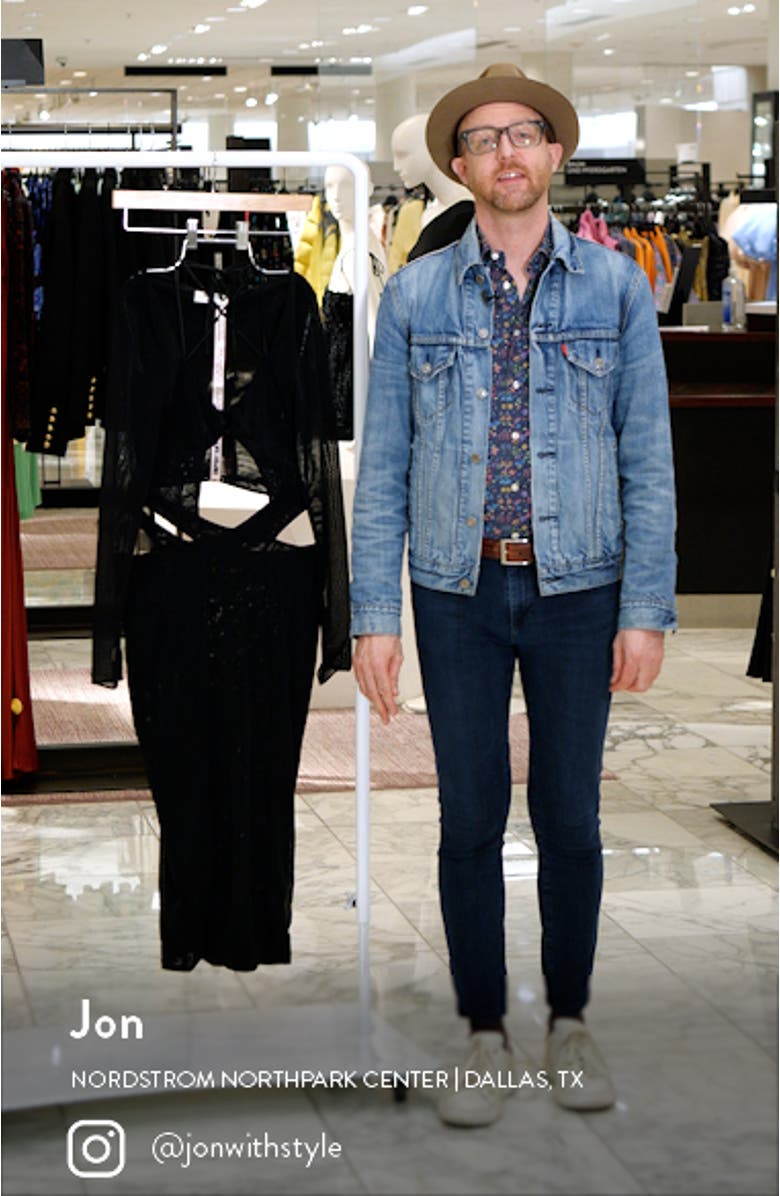 Marina Cutout Long Sleeve Midi Dress, sales video thumbnail